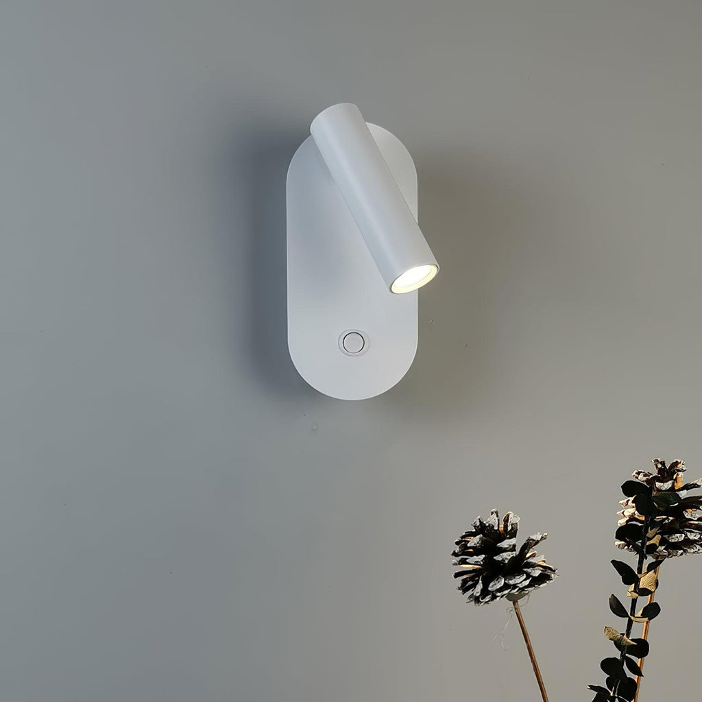 Enna Surface Wall Fixture With USB 3", Bedroom Wall Sconce, detail 8