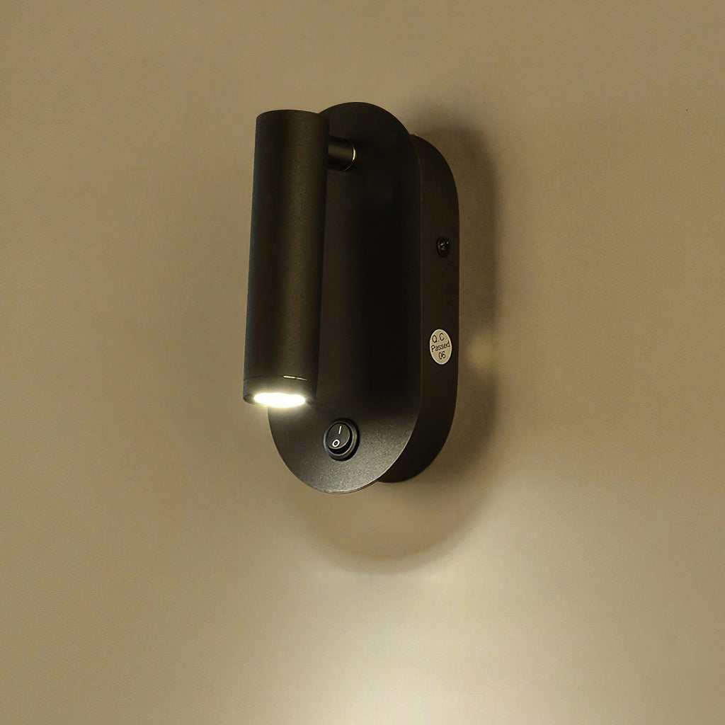 Enna Surface Wall Fixture With USB 3", Bedroom Wall Sconce, detail 16