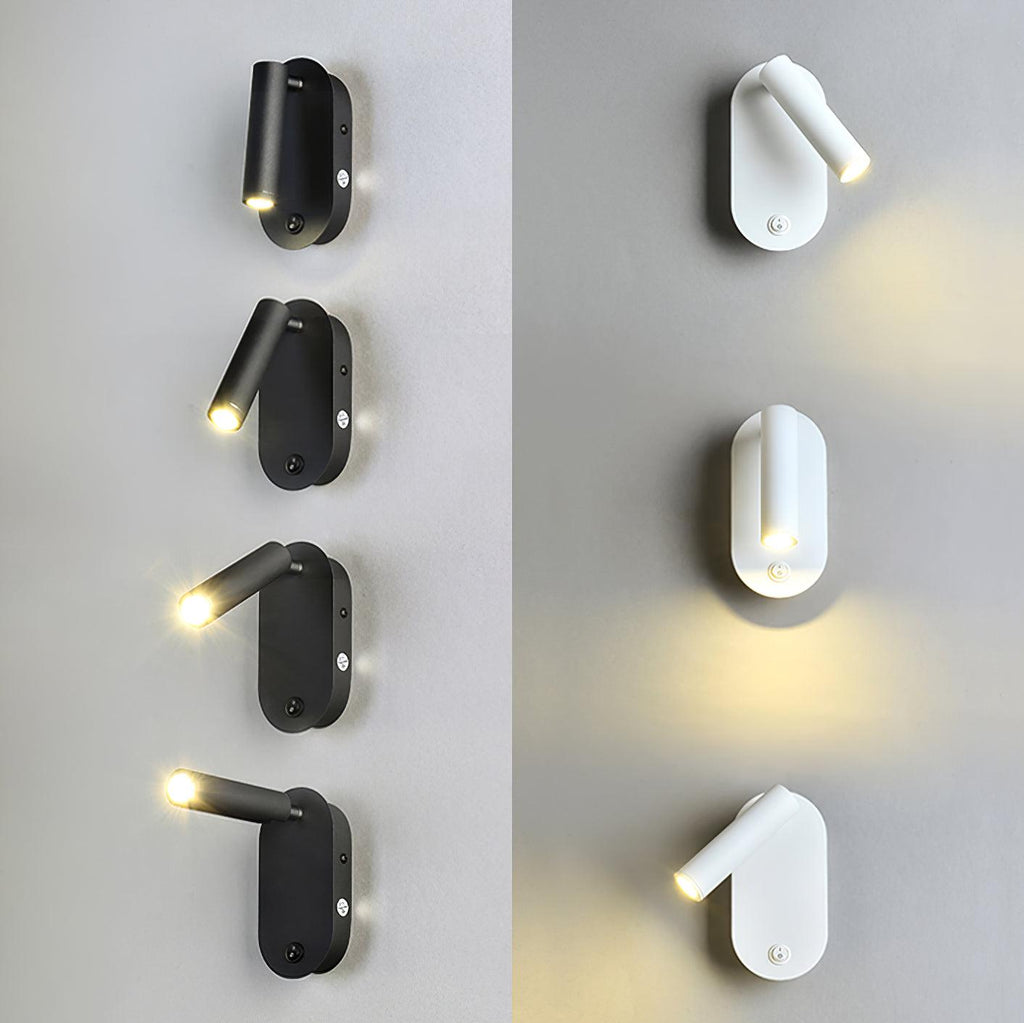 Enna Surface Wall Fixture With USB 3", Bedroom Wall Sconce, detail 11