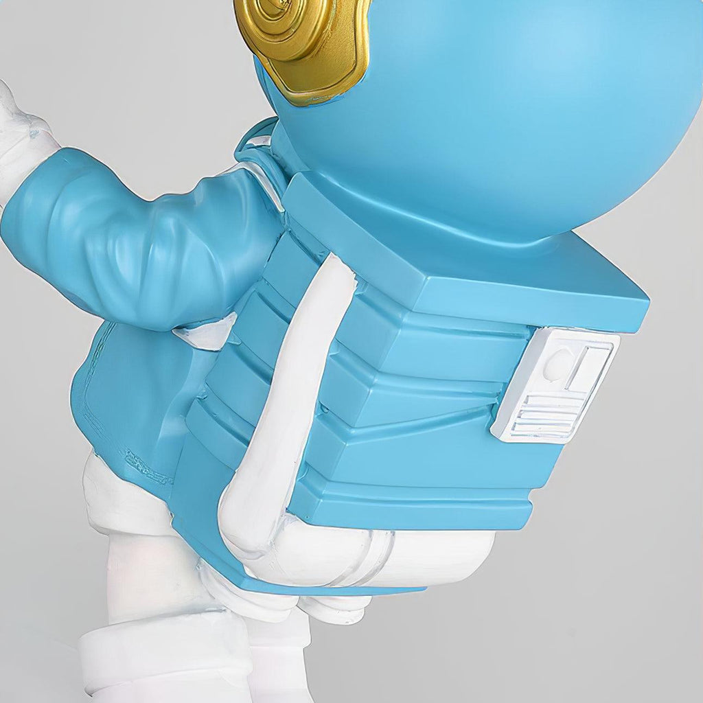 Resin Astronaut and Planet Lamp, Bedside Table Lamp, detail 17