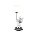 Resin Astronaut and Planet Lamp, Bedside Table Lamp, Dia 20cm x H 58cm