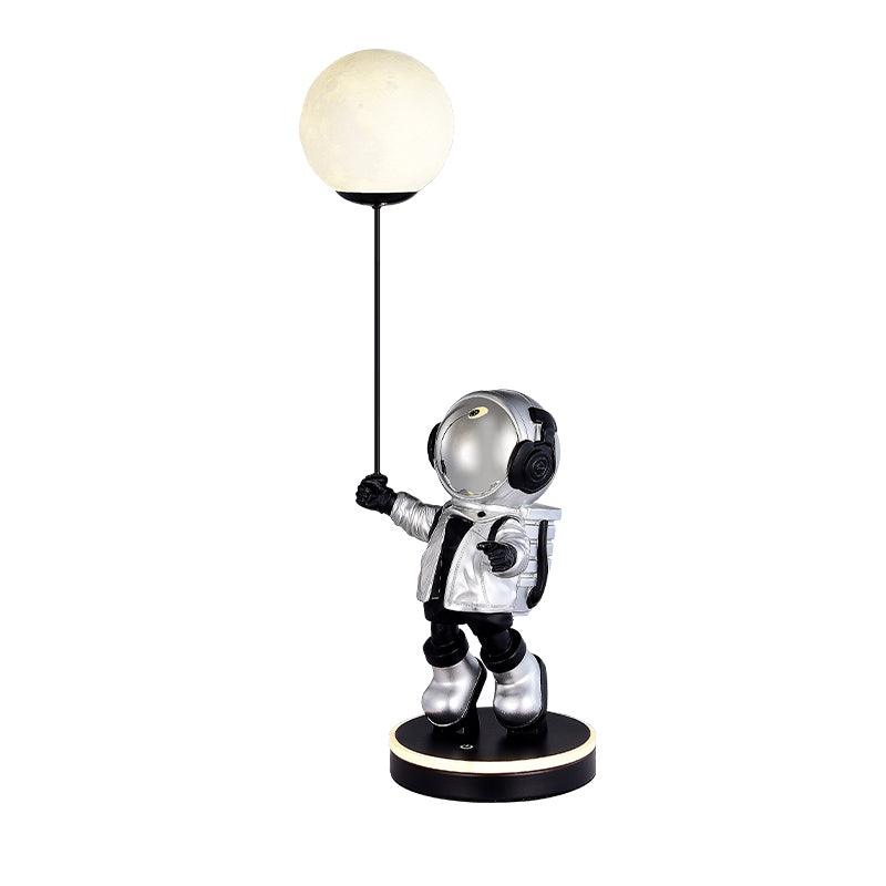 Resin Astronaut and Planet Lamp, Bedside Table Lamp, detail 21