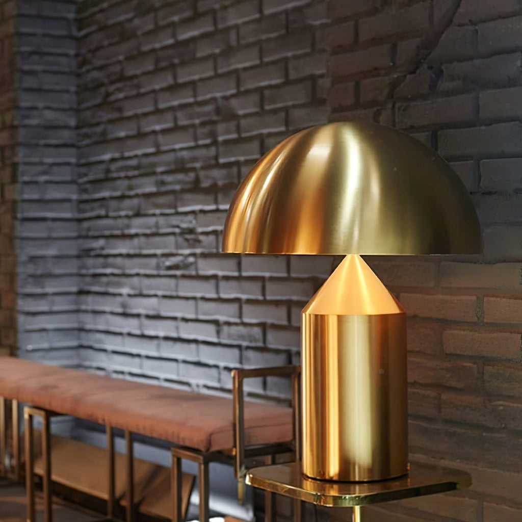 Atollo Metal Table Light, Bedside Table Lamp, detail 5