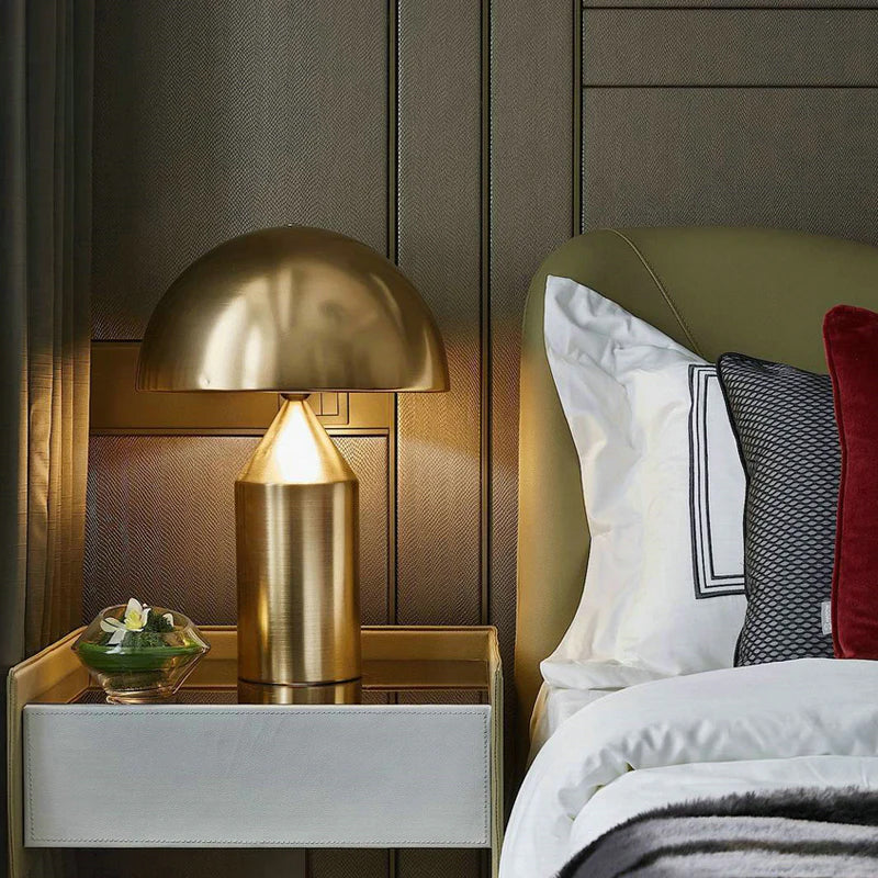 Atollo Metal Table Light, Bedside Table Lamp, detail 4
