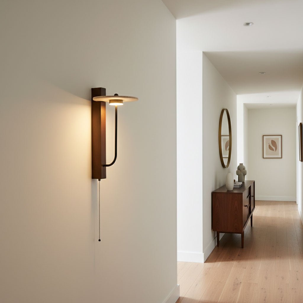 Aura Arm Wall Light, Hardwired Wall Sconce, detail 5