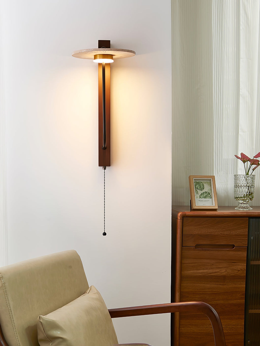 Aura Arm Wall Light, Hardwired Wall Sconce, detail 14