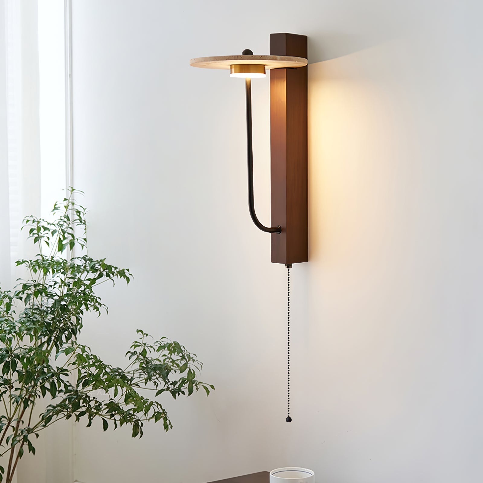 Aura Arm Wall Light, Hardwired Wall Sconce, detail 8
