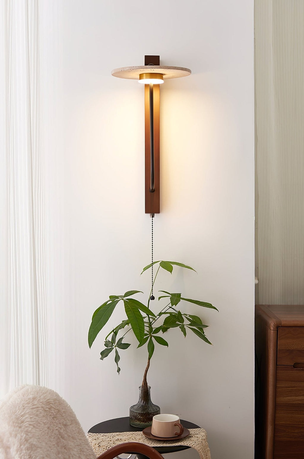Aura Arm Wall Light, Hardwired Wall Sconce, detail 11