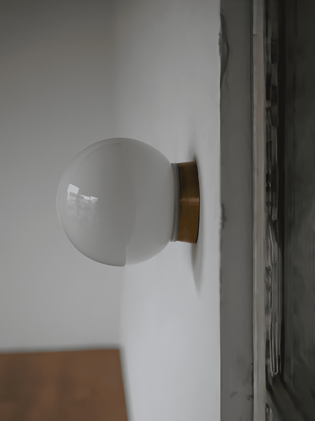 Aura Globe Glass Wall Light, Bathroom Wall Sconce, detail 14