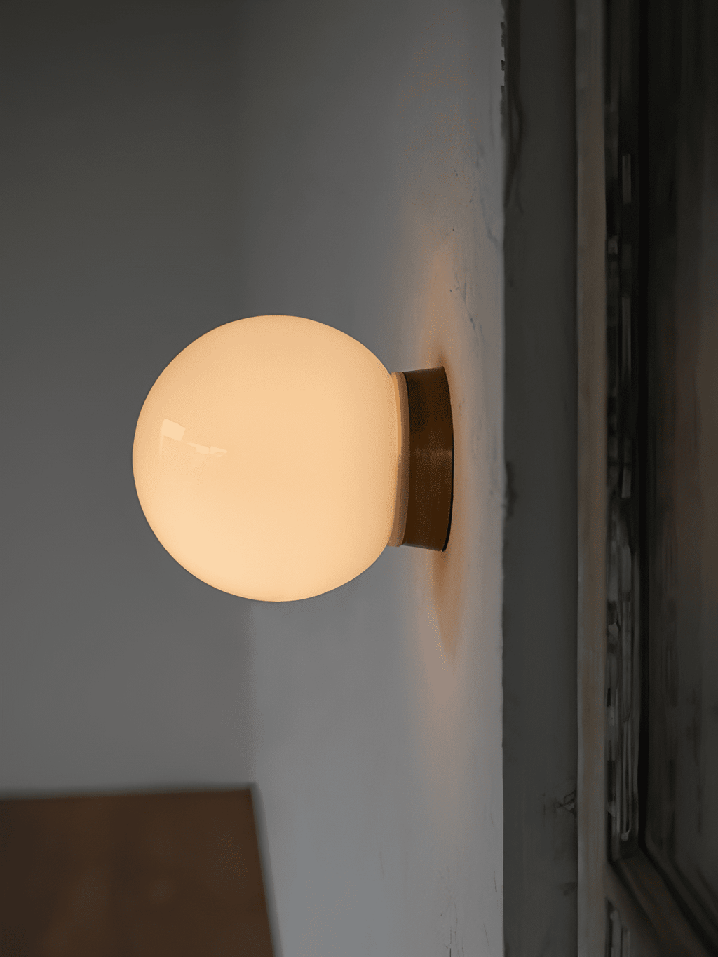 Aura Globe Glass Wall Light, Bathroom Wall Sconce, detail 15