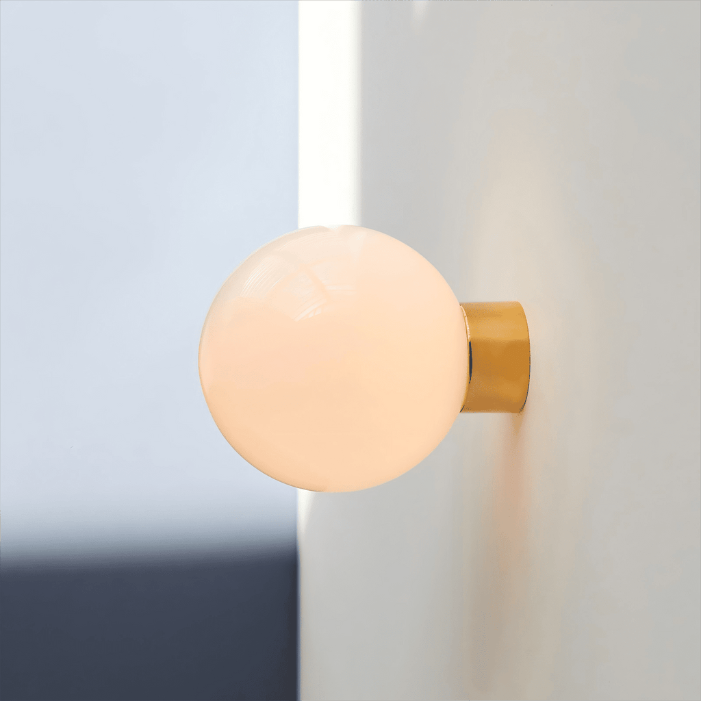 Aura Globe Glass Wall Light, Bathroom Wall Sconce, detail 16