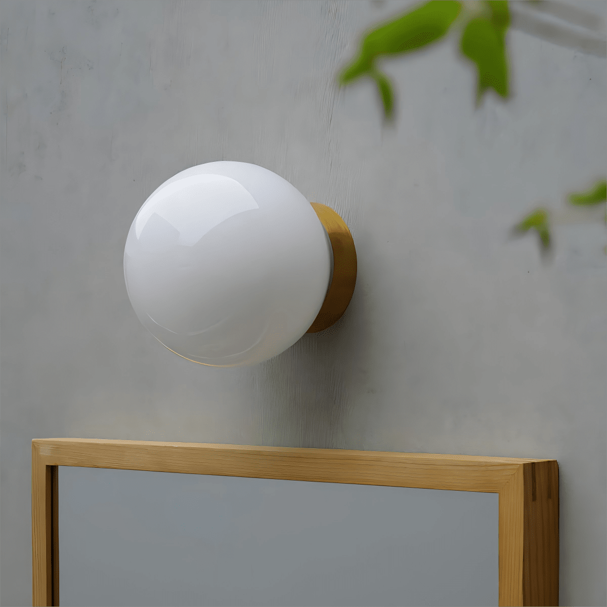Aura Globe Glass Wall Light, Bathroom Wall Sconce, detail 5