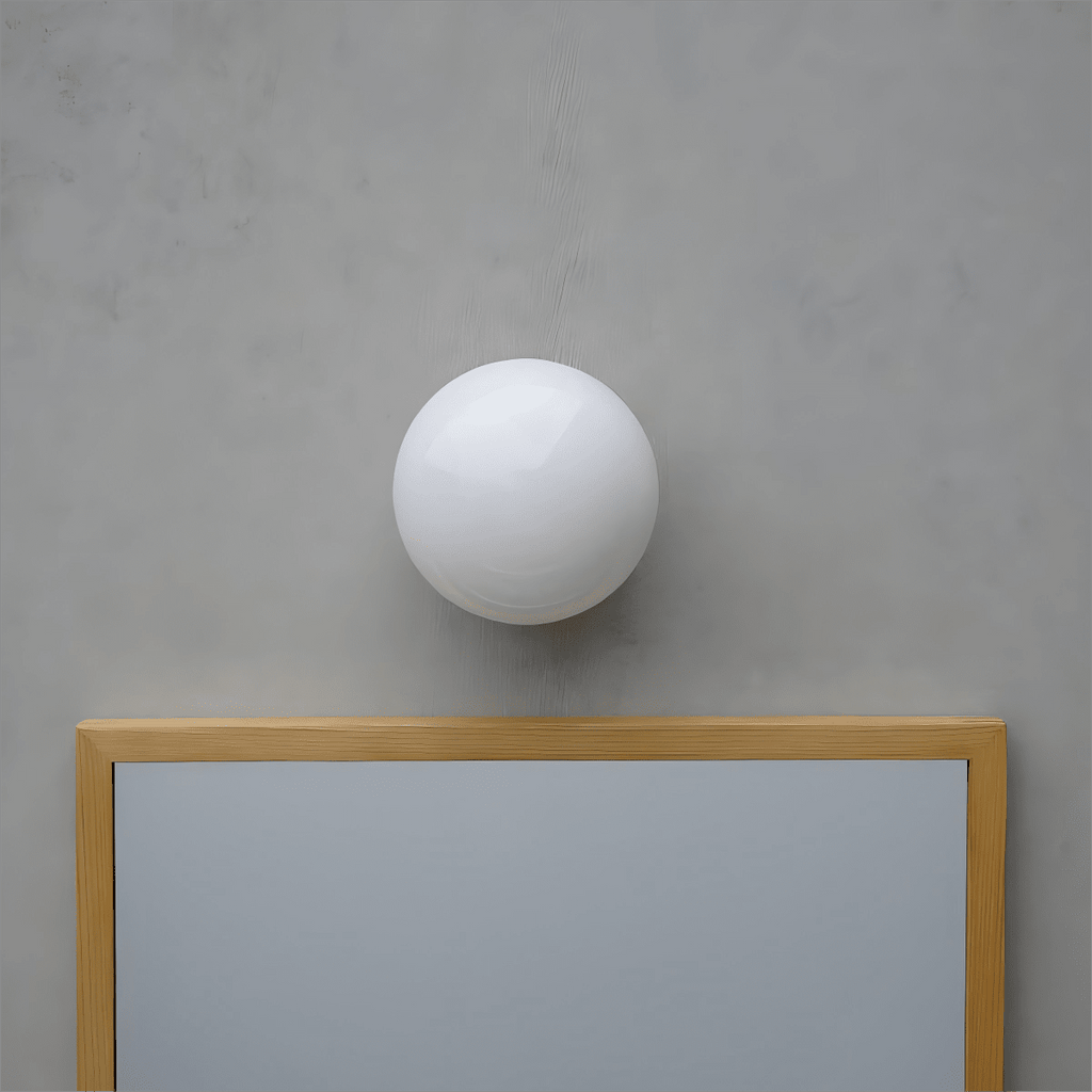 Aura Globe Glass Wall Light, Bathroom Wall Sconce, detail 7