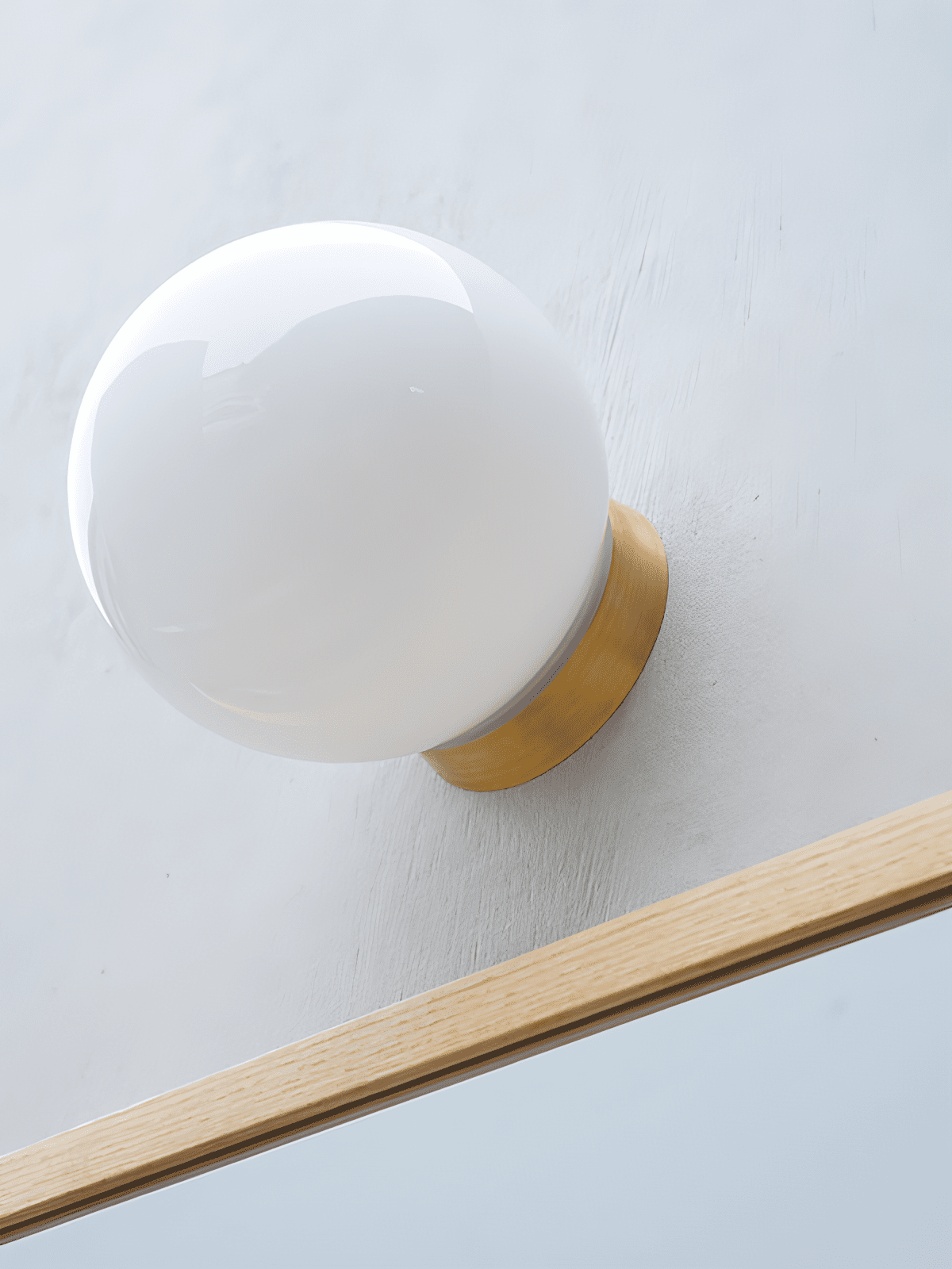 Aura Globe Glass Wall Light, Bathroom Wall Sconce, detail 9