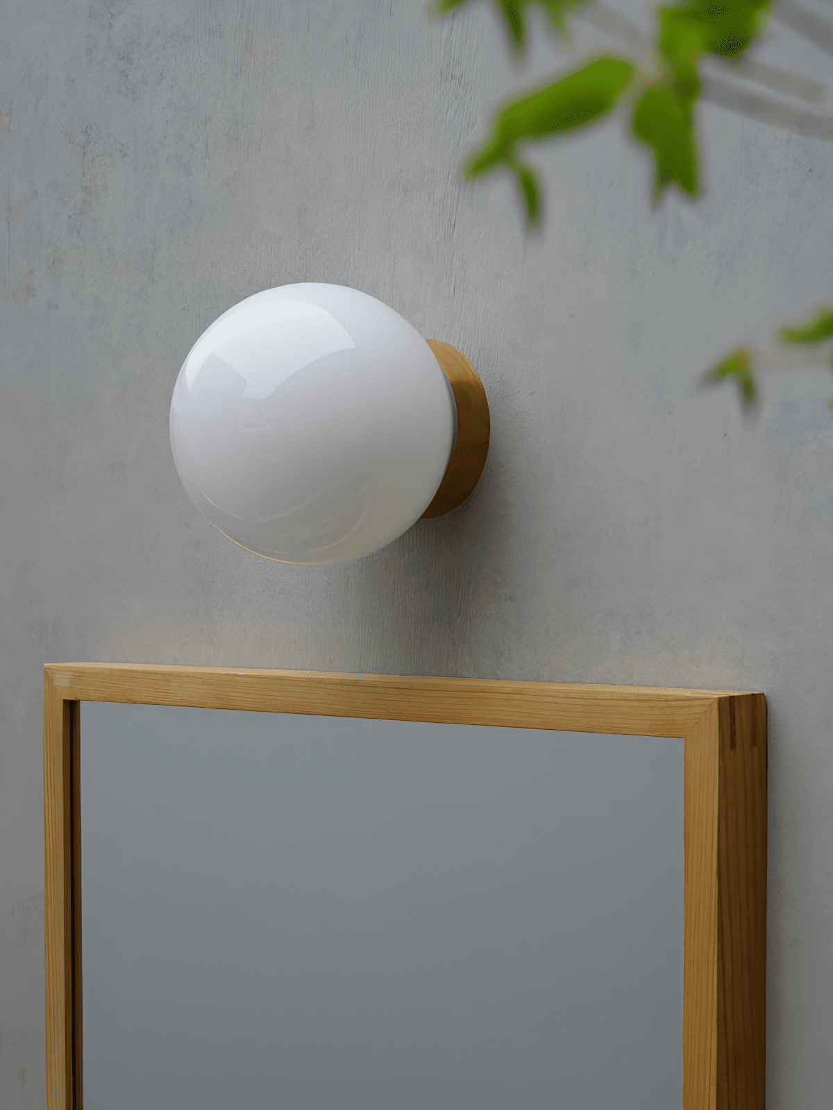 Aura Globe Glass Wall Light, Bathroom Wall Sconce, detail 11
