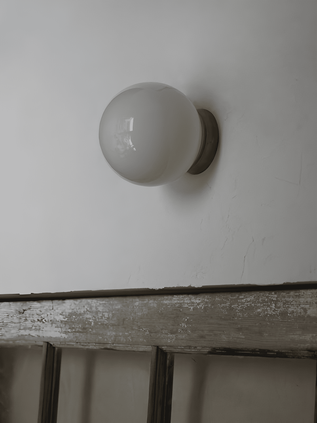Aura Globe Glass Wall Light, Bathroom Wall Sconce, detail 12