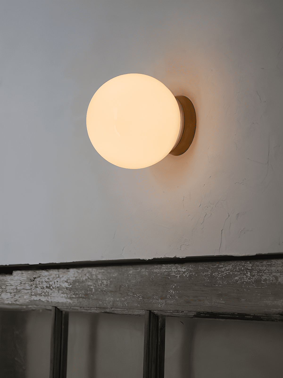 Aura Globe Glass Wall Light, Bathroom Wall Sconce, detail 13