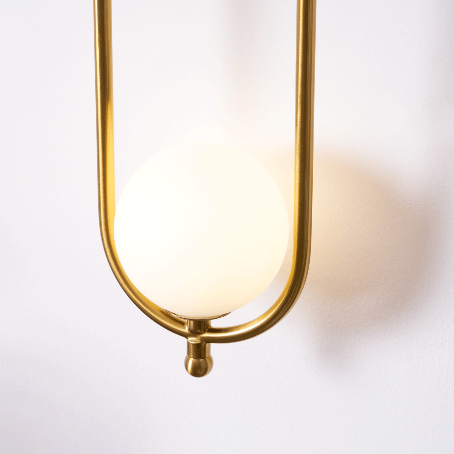 Aurea Brass Wall Light, Hardwired Wall Sconce, detail 25