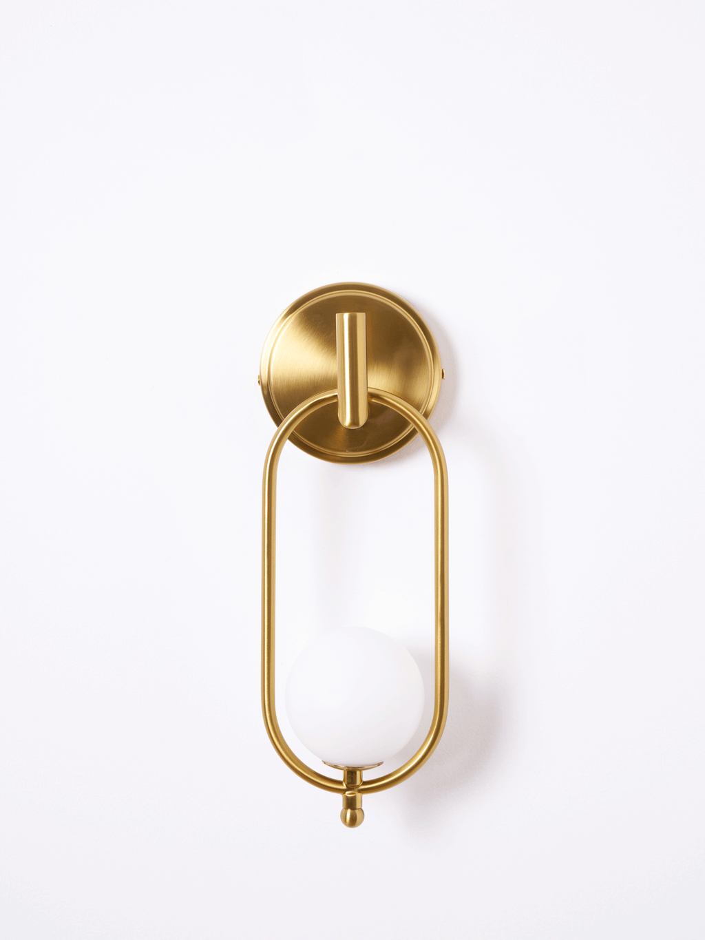 Aurea Brass Wall Light, Hardwired Wall Sconce, detail 18