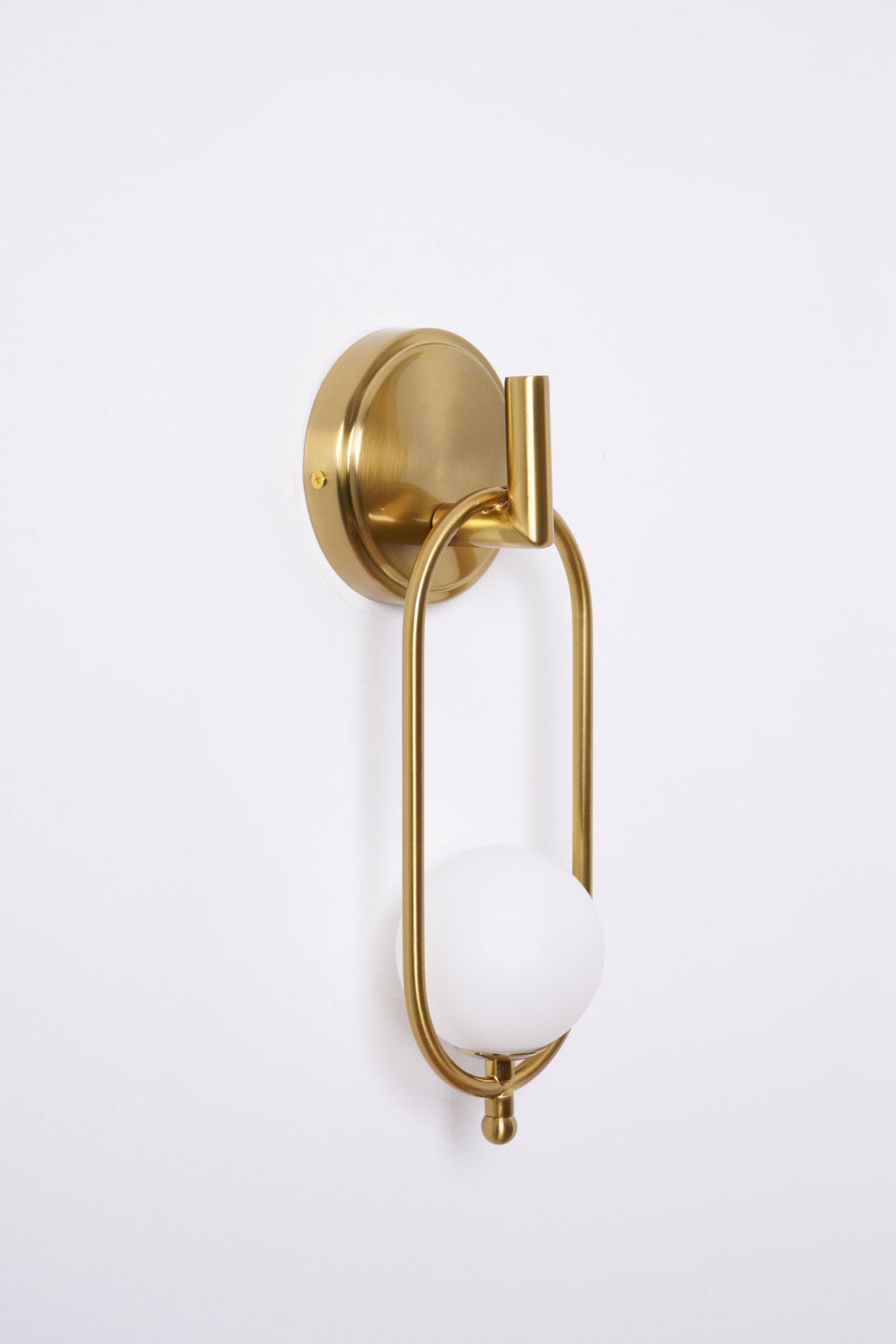 Aurea Brass Wall Light, Hardwired Wall Sconce, detail 47