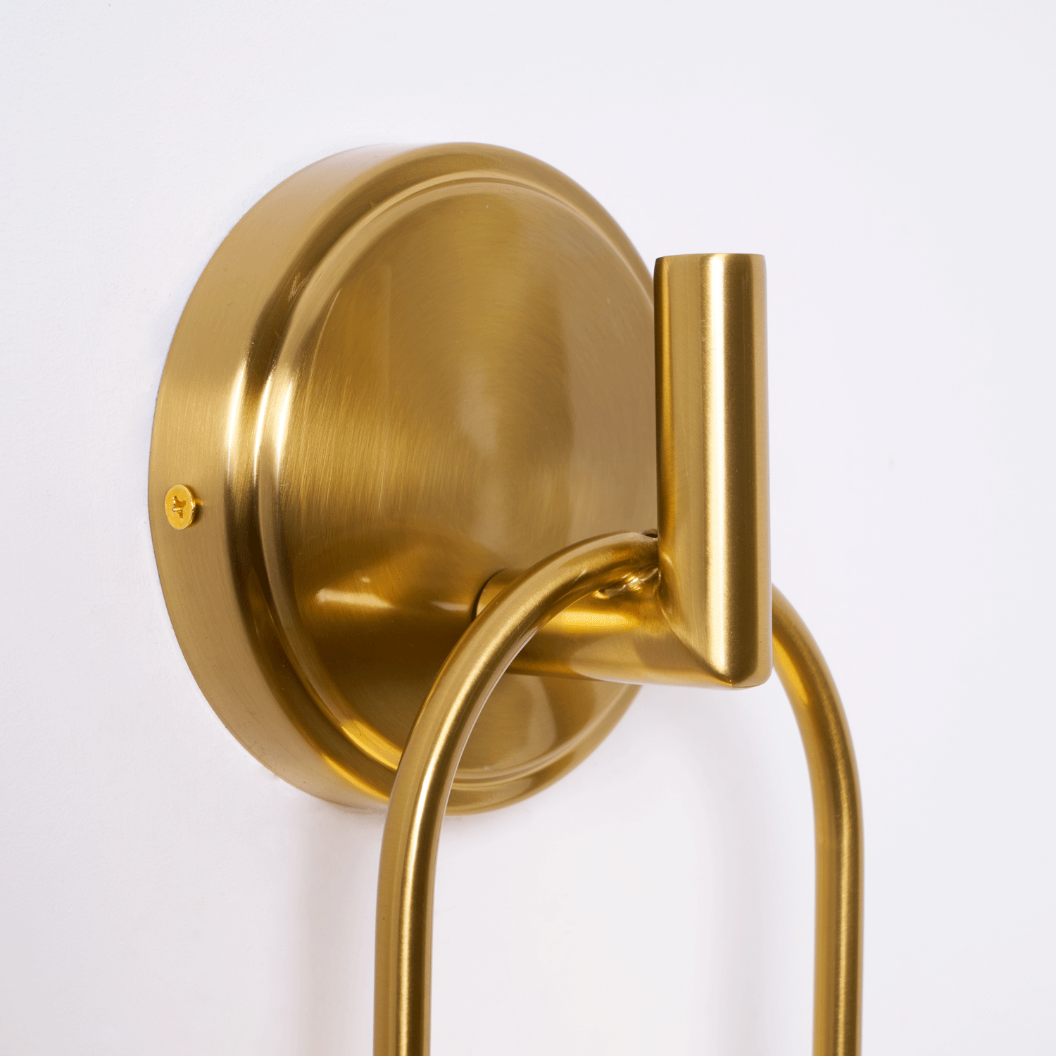 Aurea Brass Wall Light, Hardwired Wall Sconce, detail 27