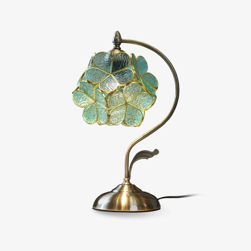 Aurelia Leaf Table Light, Bedside Table Lamp, Glass, Φ 6.3￣ x H 16.9￣