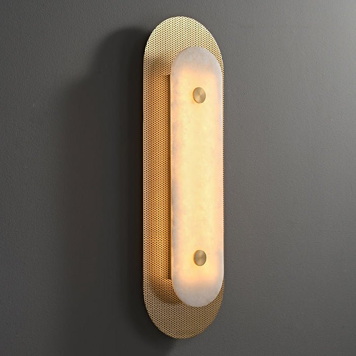 Aurelia Perforated Alabaster Wall Light - Wall Lamp, Hardwired Wall Sconce, detail 10