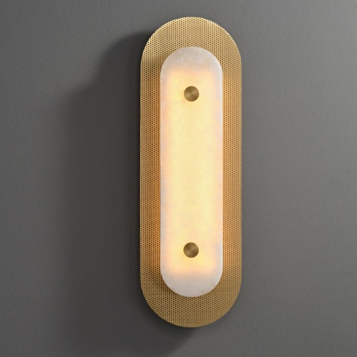 Aurelia Perforated Alabaster Wall Light - Wall Lamp, Hardwired Wall Sconce, detail 6