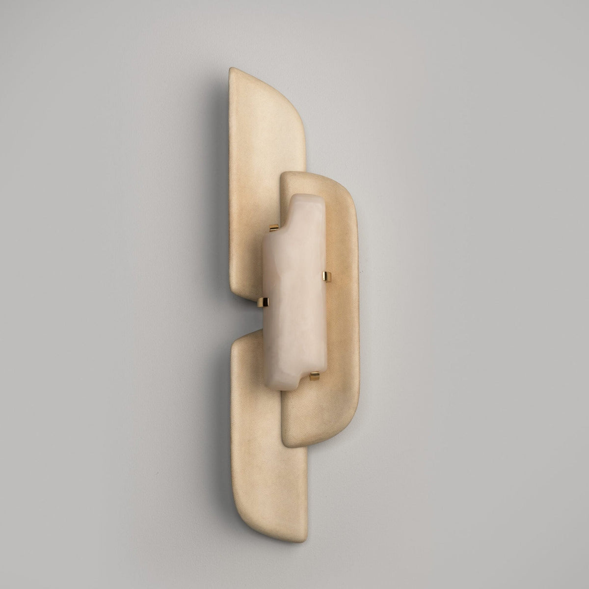 Aurellin Alabaster Wall Light - Dia 19cm x H 72cm Metal, Hardwired Wall Sconce, detail 4