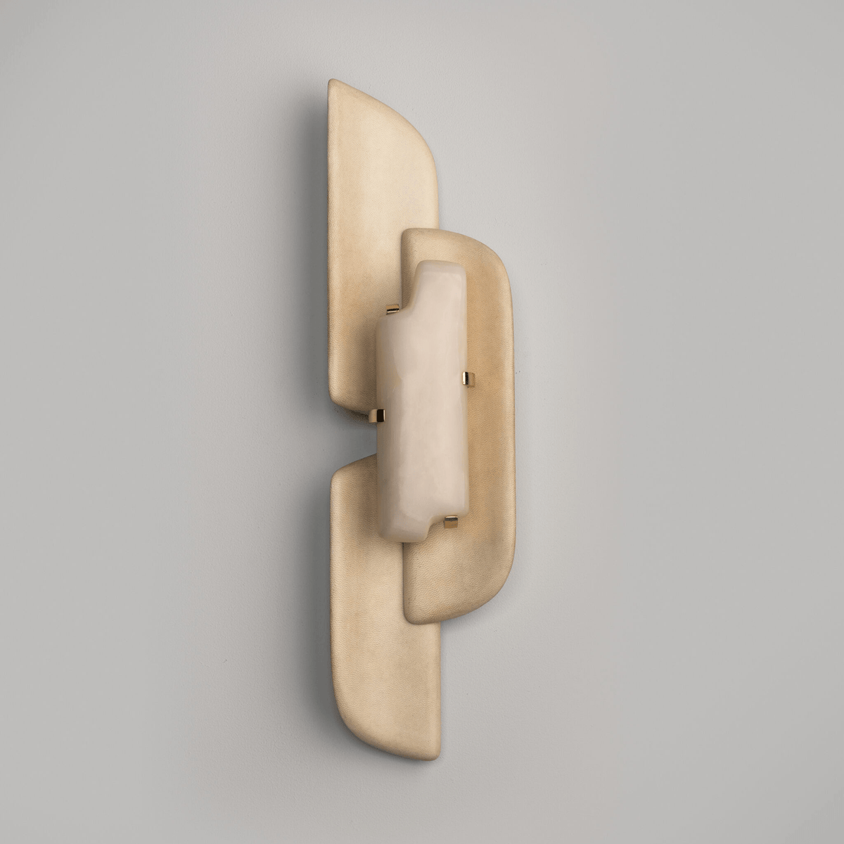 Aurellin Alabaster Wall Light - Dia 19cm x H 72cm Metal, Hardwired Wall Sconce, detail 9