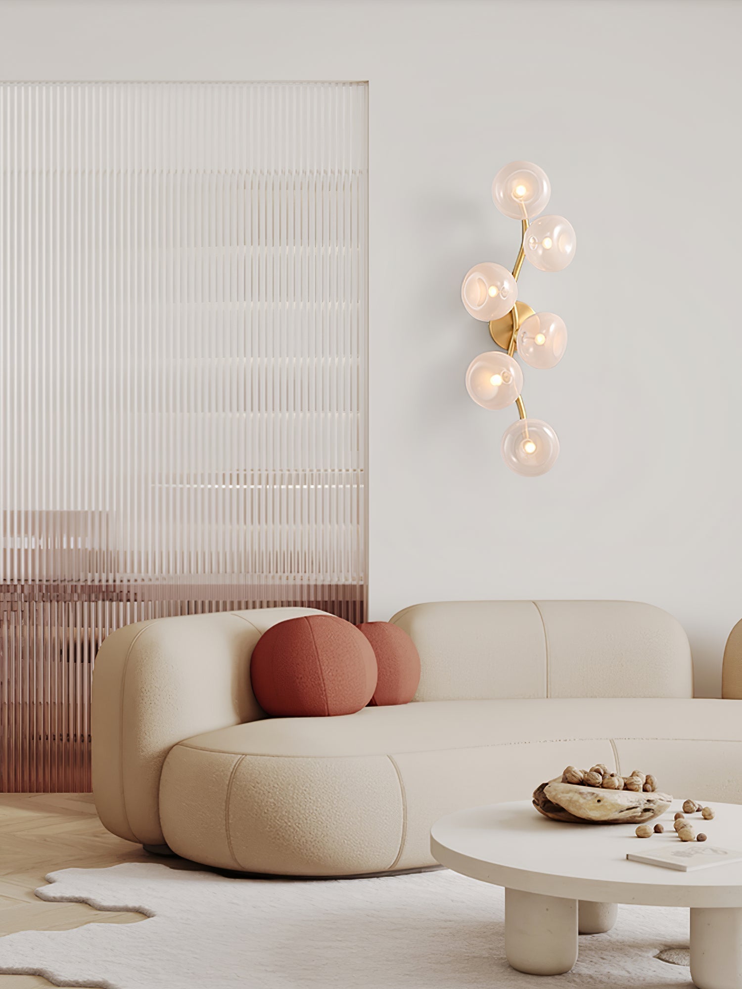 Aurora Vine Wall Light, Hardwired Wall Sconce, detail 5