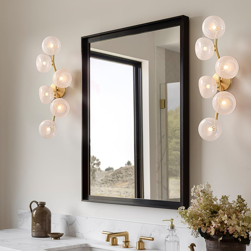 Aurora Vine Wall Light, Hardwired Wall Sconce, detail 2