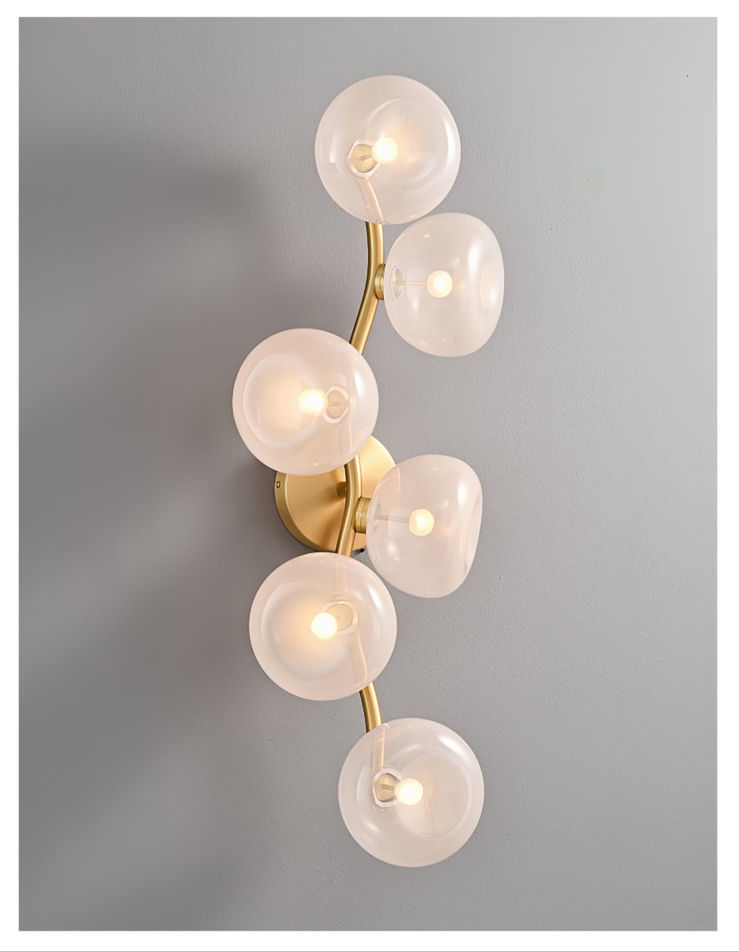 Aurora Vine Wall Light, Hardwired Wall Sconce, detail 16