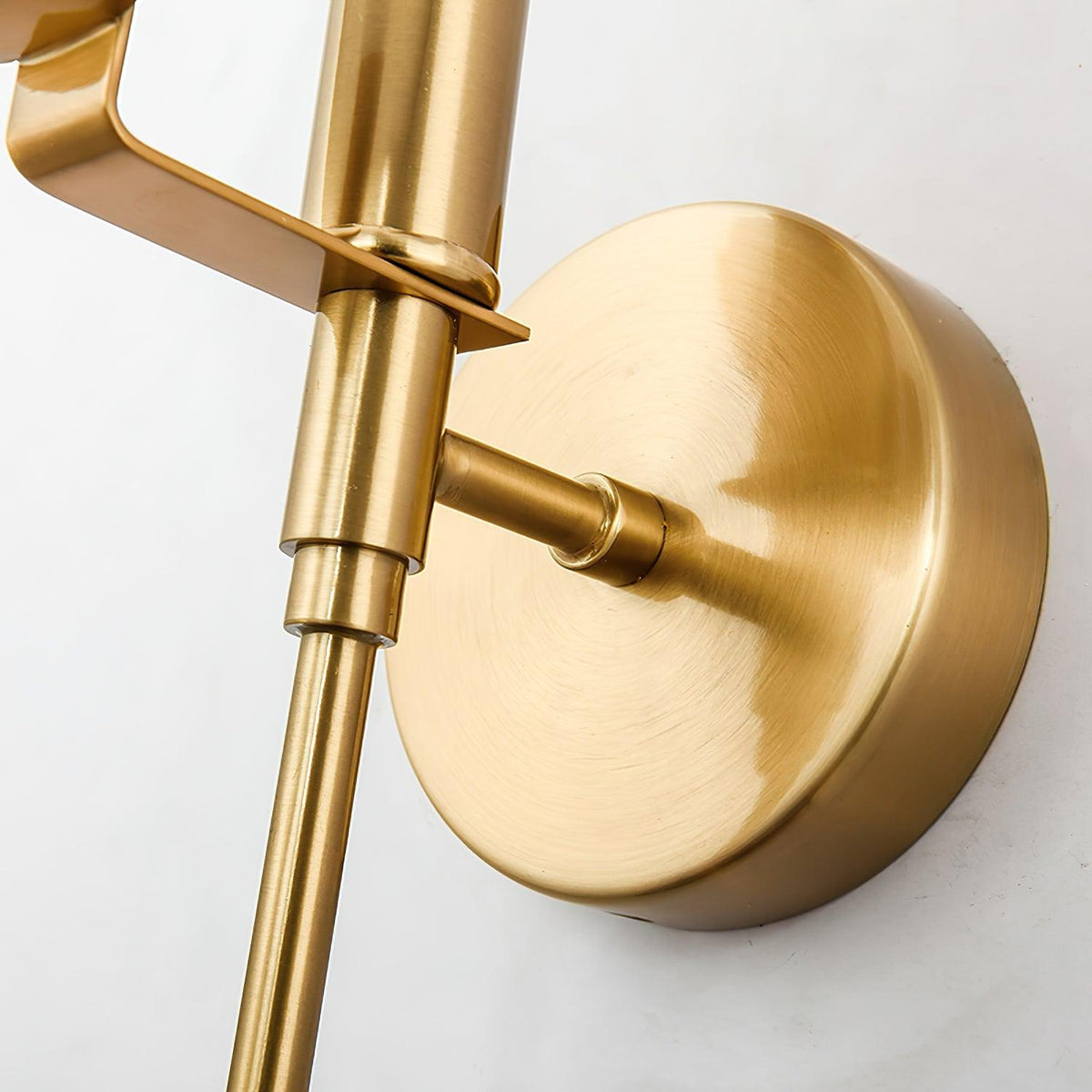 Ava Brass Alabaster Wall Light, Hardwired Wall Sconce, detail 49