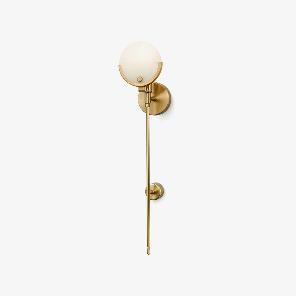 Ava Brass Wall Light, Hardwired Wall Sconce, detail 2
