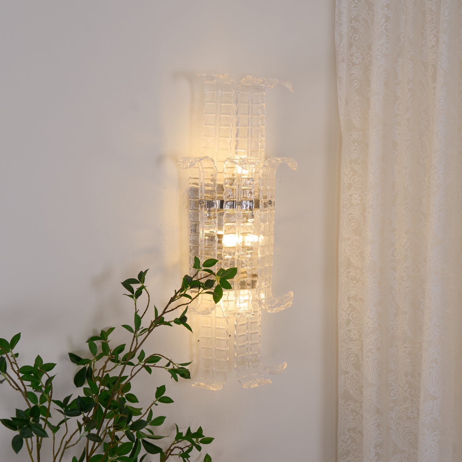 Aveline Murano Glass Wall Light, Hardwired Wall Sconce, detail 5