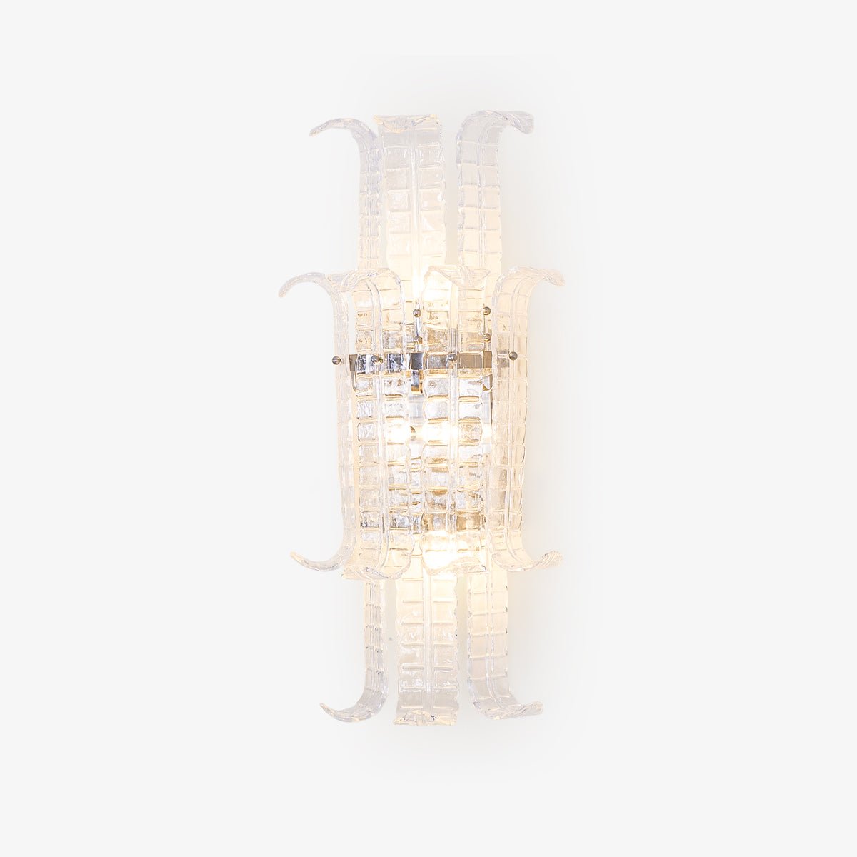 Aveline Murano Glass Wall Light, Hardwired Wall Sconce, Metal, Dia 34cm x H 67cm