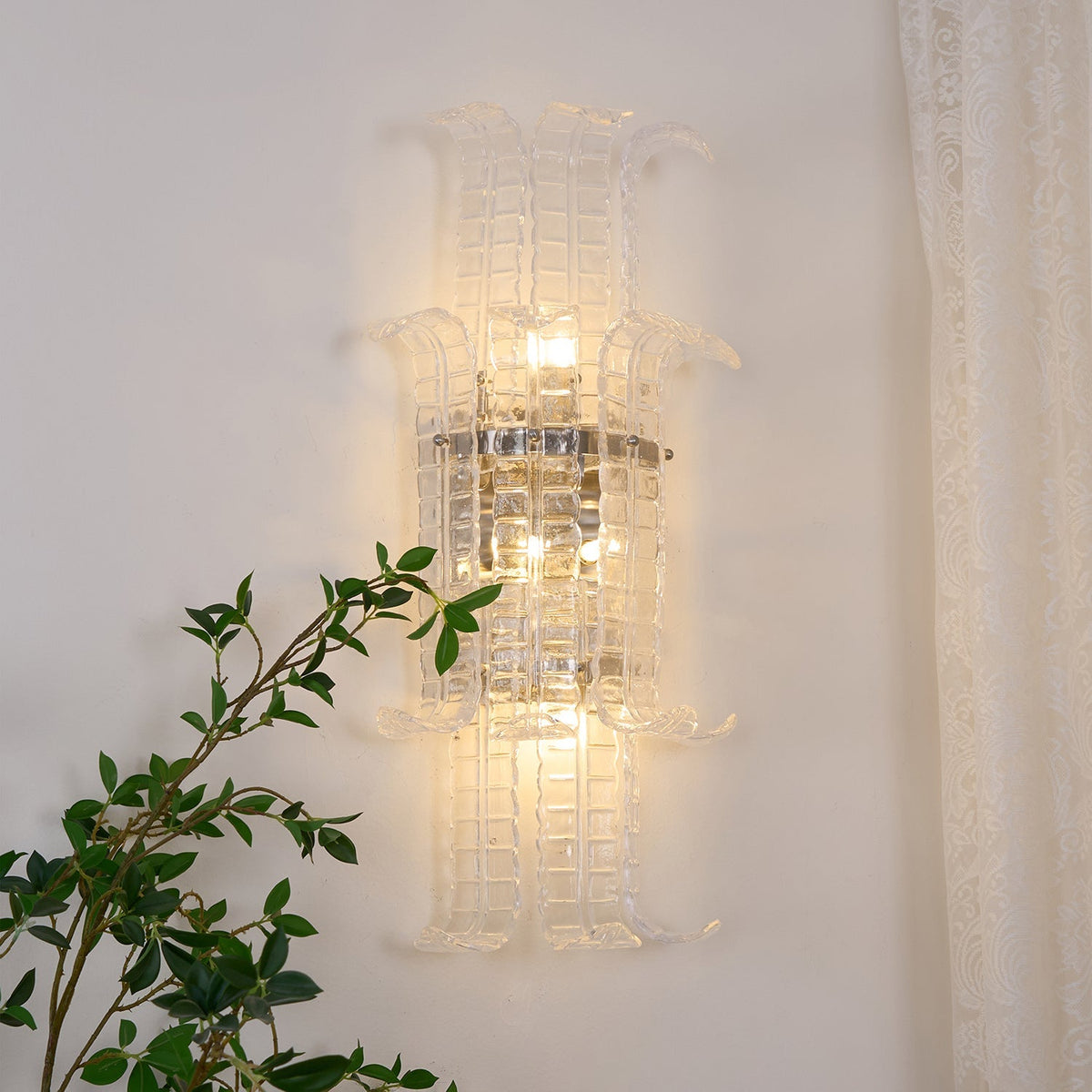 Aveline Murano Glass Wall Light, Hardwired Wall Sconce, detail 7