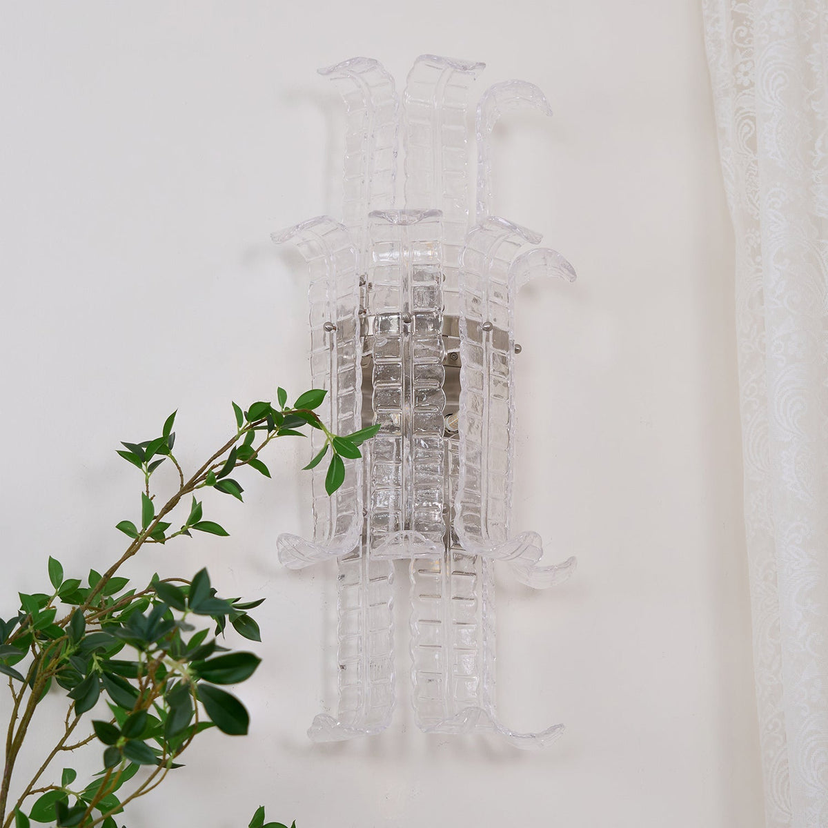 Aveline Murano Glass Wall Light, Hardwired Wall Sconce, detail 12