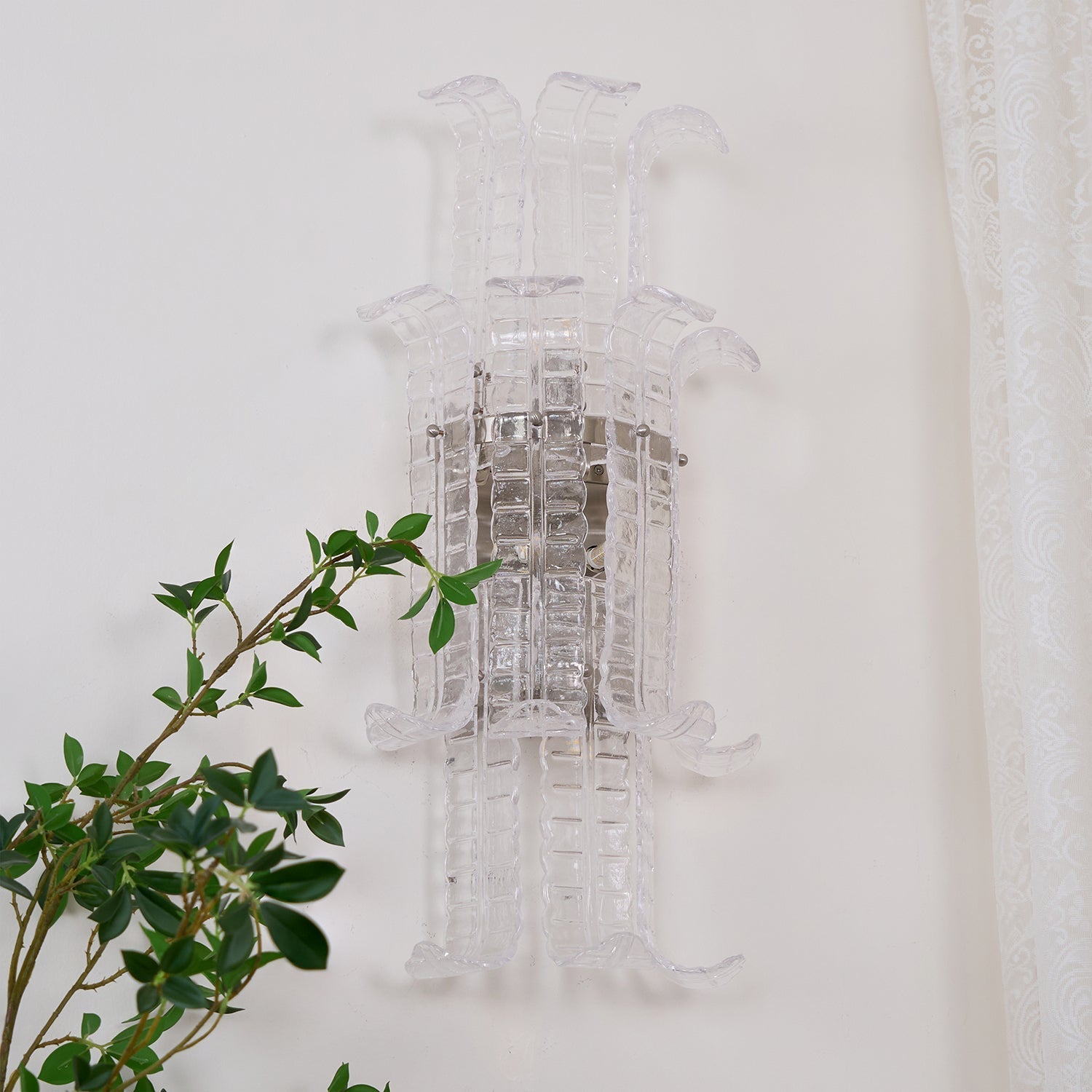 Aveline Murano Glass Wall Light, Hardwired Wall Sconce, detail 12