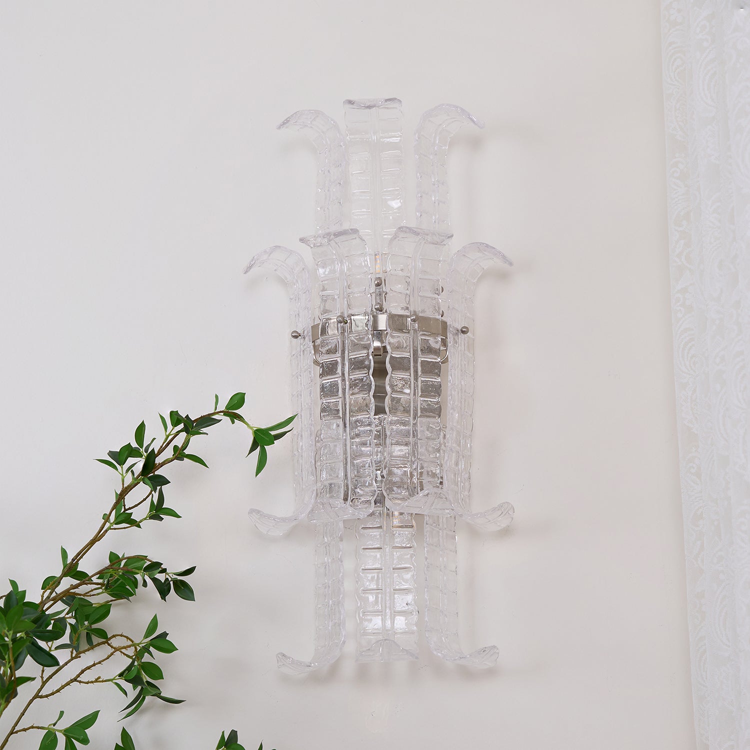 Aveline Murano Glass Wall Light, Hardwired Wall Sconce, detail 13