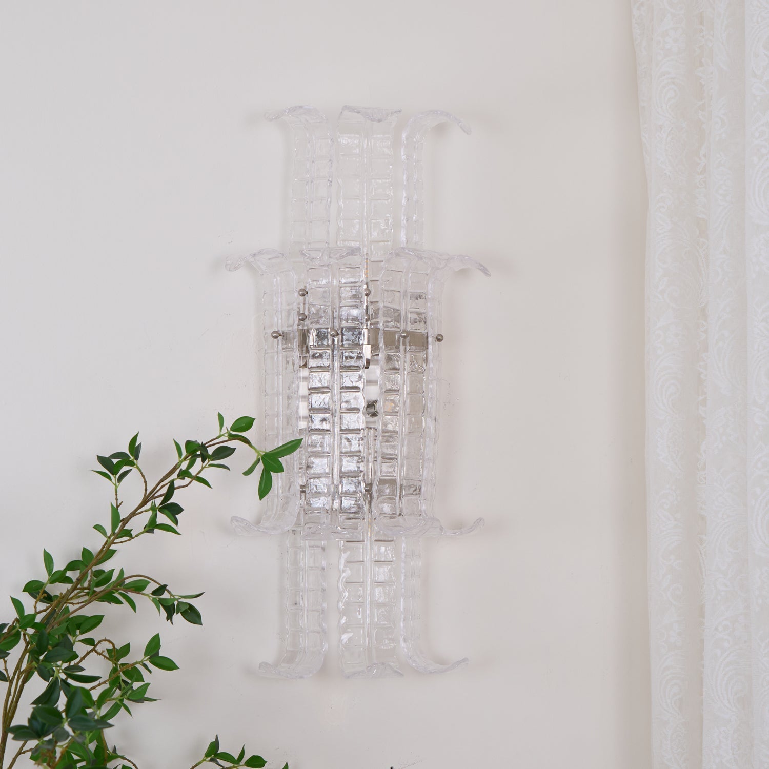 Aveline Murano Glass Wall Light, Hardwired Wall Sconce, detail 14