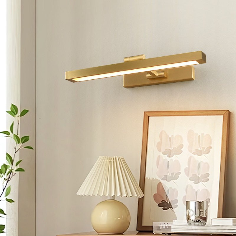 Avery Brass Wall Light, Hardwired Wall Sconce, detail 3