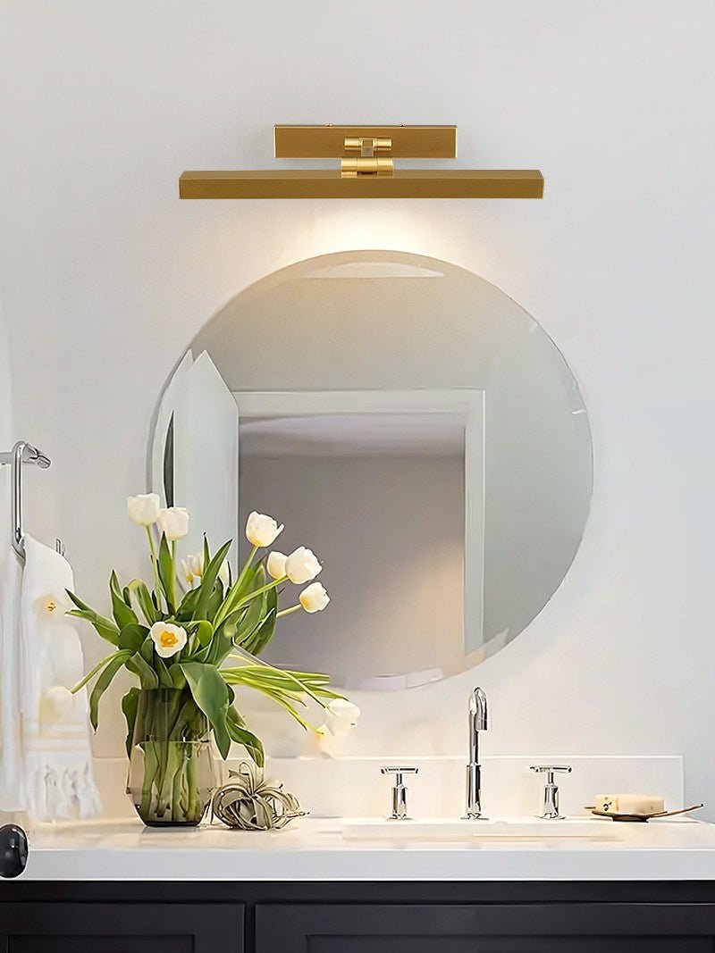 Avery Brass Wall Light, Hardwired Wall Sconce, detail 9