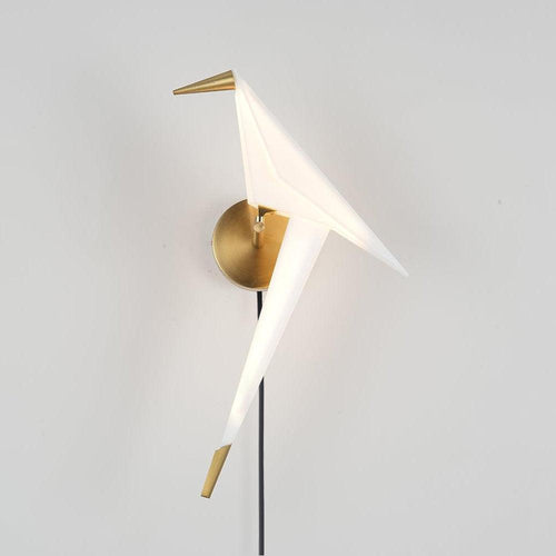 Avian Serenity Plug-In Wall Light, Plug-In Wall Sconce, Acrylic, Dia 20cm x H 50cm