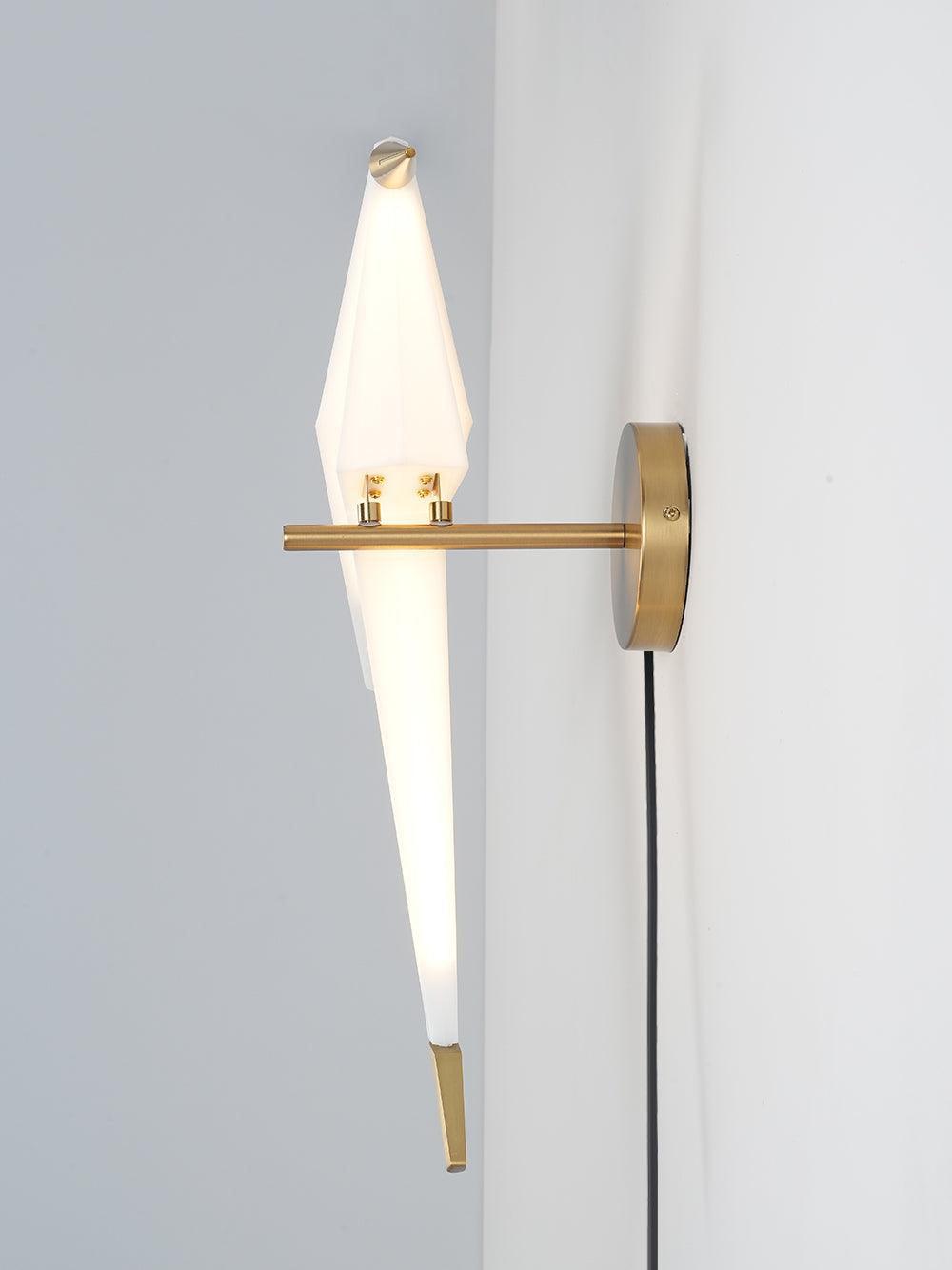 Paper Crane Plug-In Wall Light, Plug-In Wall Sconce, detail 9