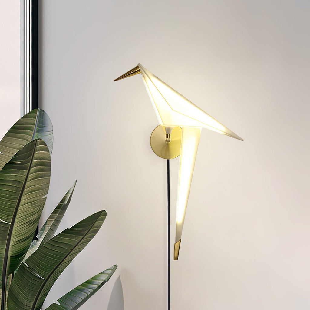 Avian Serenity Plug-In Wall Light, Plug-In Wall Sconce, detail 3