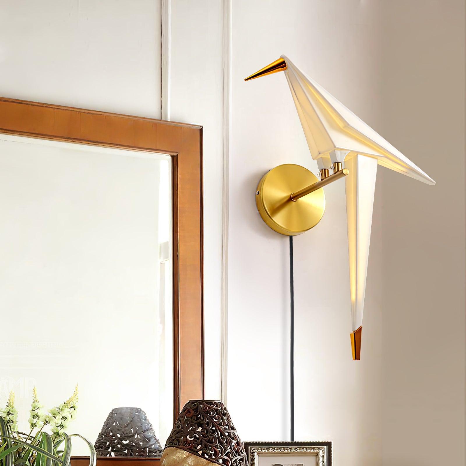 Avian Serenity Plug-In Wall Light, Plug-In Wall Sconce, detail 4