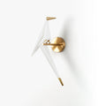 Paper Crane Wall Light, Hardwired Wall Sconce, PC, L 35cm x W 16.5cm x H 55cm