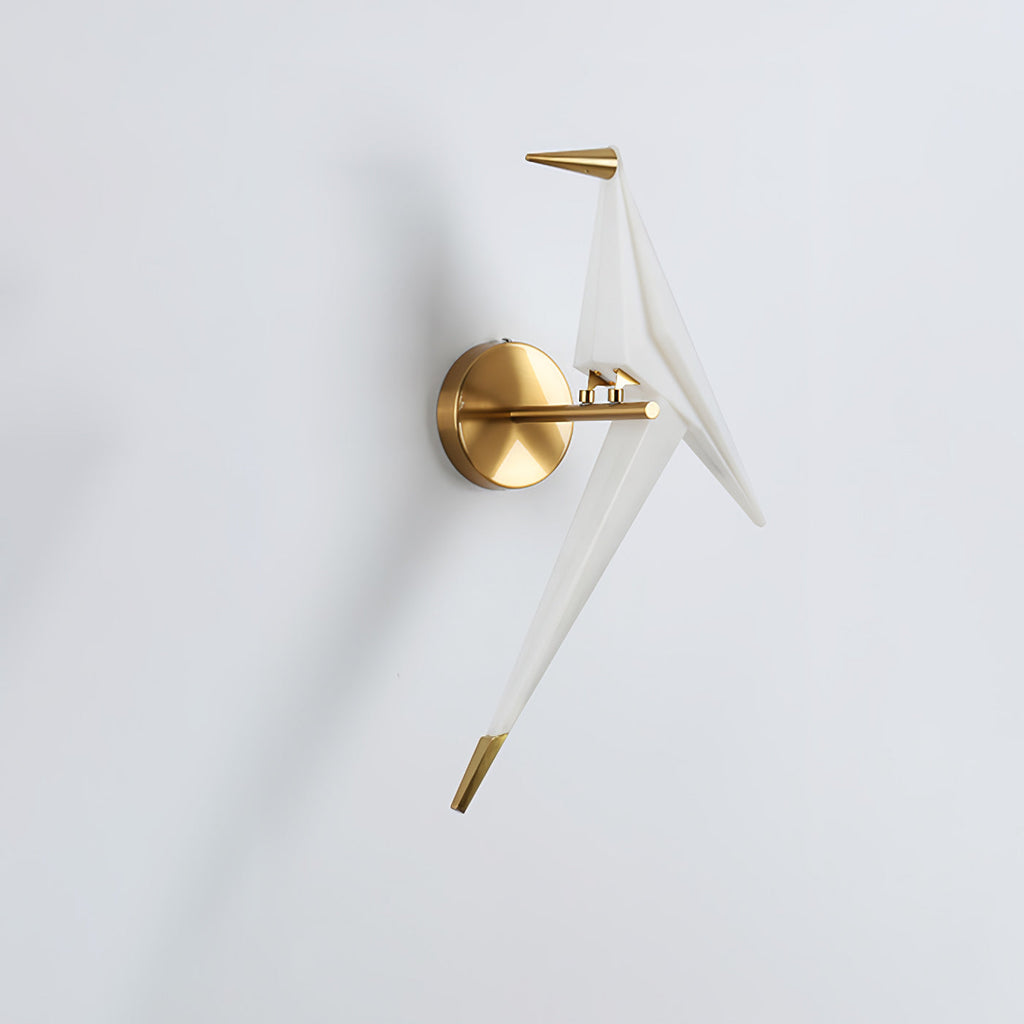 Paper Crane Wall Light, Hardwired Wall Sconce, detail 11